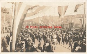 OH, Fremont, Ohio, RPPC, 1917 Mason's Parade Celebrating New Masonic Temple