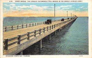 Gandy Bridge Longest Automobile Toll Bridge in the World Tampa FL 