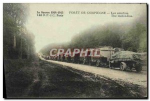 Old Postcard Forest of Compiegne Buses