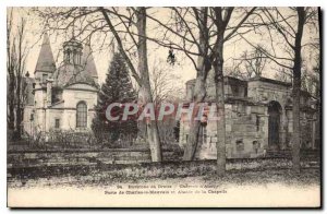 Old Postcard surroundings Dreux Chateau d'Anet Gate Charles the Bad and apse ...