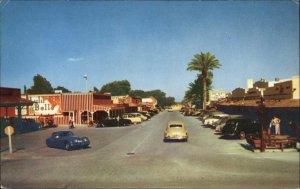 Scottsdale Arizona AZ Old West Downtown Street Scene Vintage Postcard