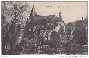 L´Eglise Vue Des Bords Du Canal, Vierzon (Cher), France, 1900-1910s