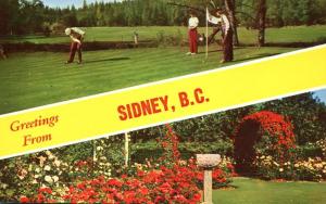 Golf and Roses Greetings from - Sidney BC, British Columbia, Canada