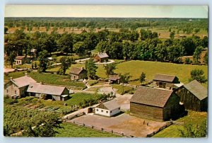 Morrisburg Canada Postcard Upper Canada Village Birds Eye View c1950's