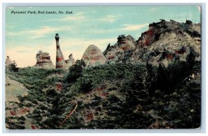 Bad Lands North Dakota ND Postcard View Of Pyramid Park 1912 Posted Antique