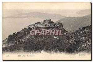 Old Postcard Eze Alpes Maritimes