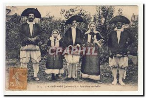 Guérande salt workers Saillé suit folklore entertainment TOP Old Postcard