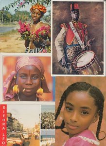 SIERRA LEONA 11 AFRICA Postcards Mostly 1960-1990 (L3935)