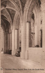 Vintage Postcard 1910s Buckfast Abbey Church So. Aisle Cloister Brussels Belgium