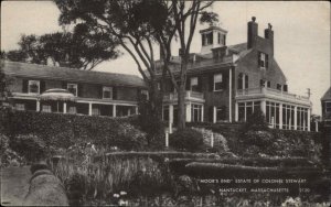 Nantucket Massachusetts MA Colonel Stewart Moor's End Estate Vintage Postcard