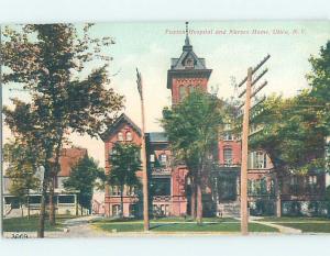 Unused Divided-Back HOSPITAL SCENE Utica New York NY W2942