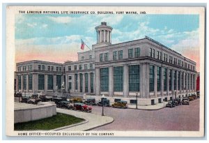 1934 The Lincoln National Life Insurance Co. Building Fort Wayne IN Postcard