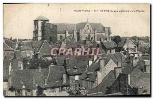 Old Postcard St Yrieix Vue Generale General view towards the & # 39eglise