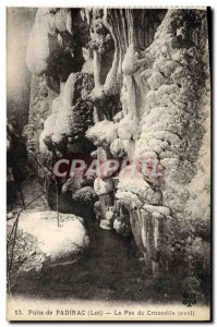 Old Postcard From Wells Padirac Le Pas Du Crocodile