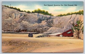 Port Deposit Quarries Company Port Deposit Maryland MD Gneissic Granite Postcard