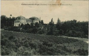 CPA CHATEAUNEUF-DU-PAPE Le Chateau de Vaudieu et le Parc (1086214)