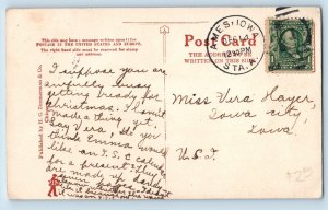 Ames Iowa Postcard First Methodist Episcopal Church Exterior View c1908 Vintage