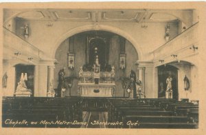 Sherbrooke Quebec Canada  Chapelle au Mont Notre Dame Interior Postcard Unused