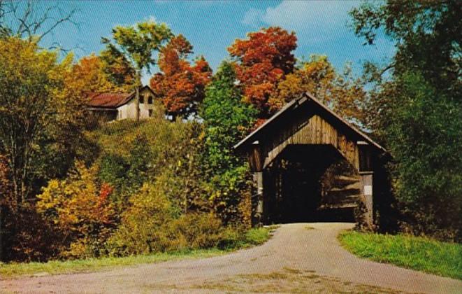 Vermont Stowe Gold Brook Covered Bridge