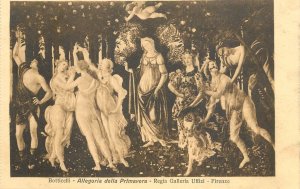 Fine art postcard Painting Botticelli Allegoria della Primavera Florence