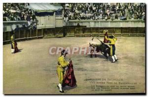 Old Postcard Bullfight Bullfight Good insertion banderillas
