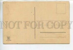 443883 Russia MOLLWO Bad Kreuznach Nahe bridge houses GERMANY HAND PAINTED INK