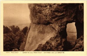 CPA Poligny Entree de la Grotte (1265429)