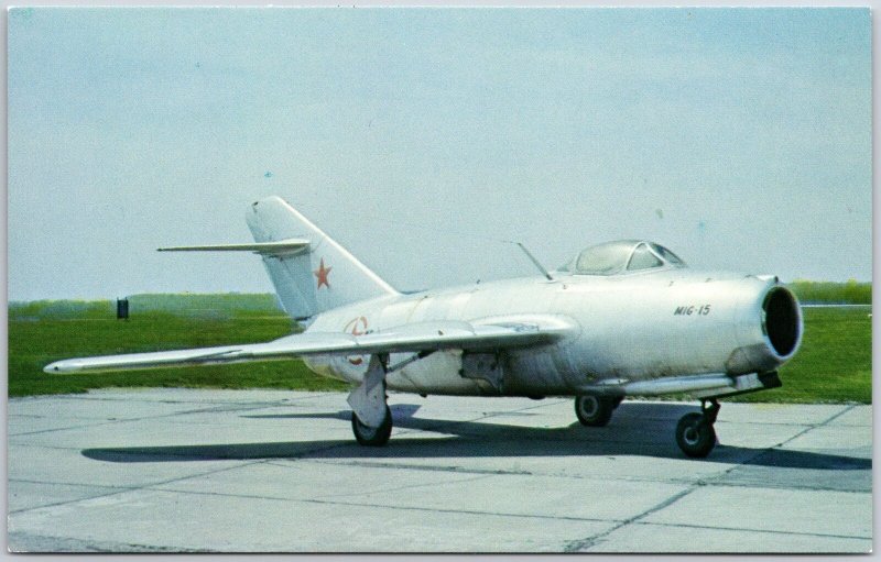 Mikoyon-Gurevich MIG-15 Fagot VK-1 of 6,000 lbs. Thrust Aircraft Postcard