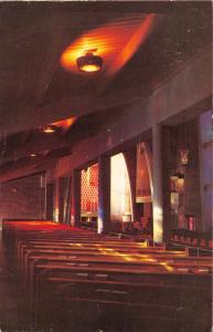 SPRINGFIELD OHIO WITTENBERG COLLEGE~WEAVER CHAPEL INTERIOR POSTCARD 1960s