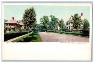 c1905 View Of Street Car Houses Chevy Chase Washington D.C. Antique Postcard