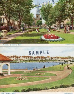 Hove Lagoon 2x Sussex SAMPLE 1970s Postcard s