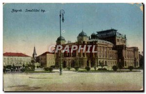 Postcard Old Trg Croatia Croatia Zagreb Svecilisni