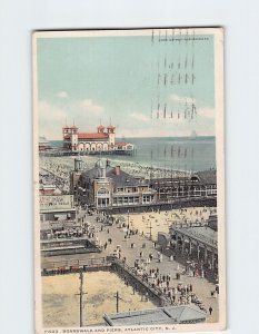 Postcard Boardwalk And Piers, Atlantic City, New Jersey