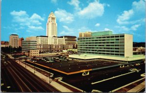 USA California Los Angeles Civic Center Vintage Postcard C164