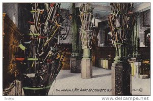 Interior, The Crutches, Ste. Anne De Beaupre, Quebec, Canada, 1900-1910s