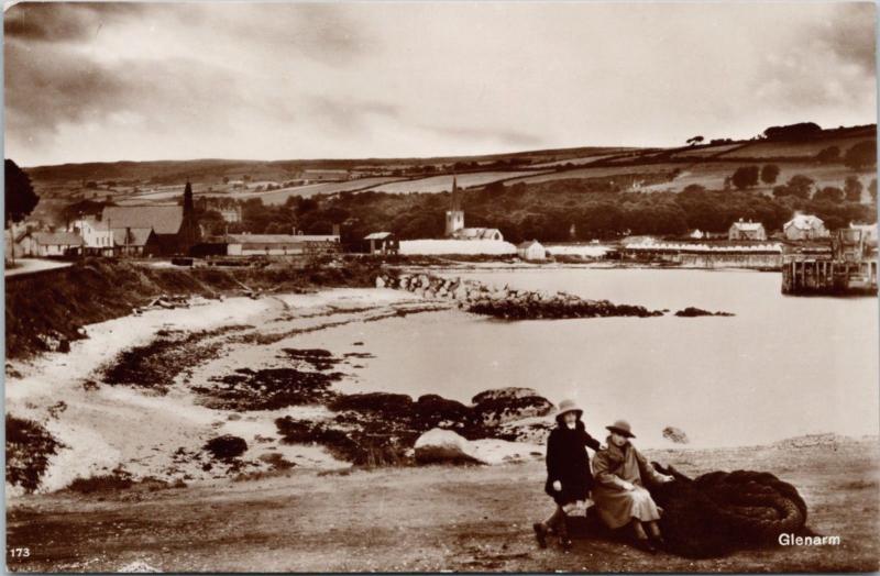 Glenarm Northern Ireland RPPC Real Photo Postcard E19