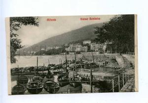192758 Croatia Opatija ABBAZIA Kleiner pier Vintage postcard