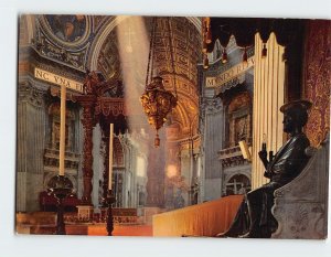 Postcard Interior, St. Peter's Basilica, Rome, Italy