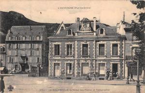 La Bourboule France street scene hotel and post office antique pc Z23931