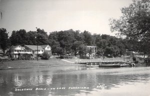 RPPC, Blake Photo, Rockaway Beach, Lake Taneycomo, Branson MO, Old Post Card