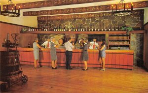 Asti California 1960s Postcard Main Wine Tasting Room Italian Swiss Colony