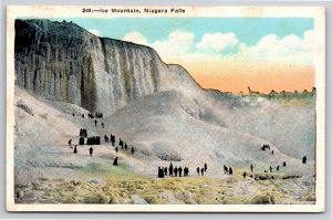 New York~Ice Mountain Formation @ Frozen Niagara Falls In Winter~Vintage PC
