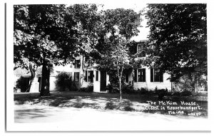 Maine RPPC Postcard No. 500 McKim House Oldest in Kennebunk Port, Maine