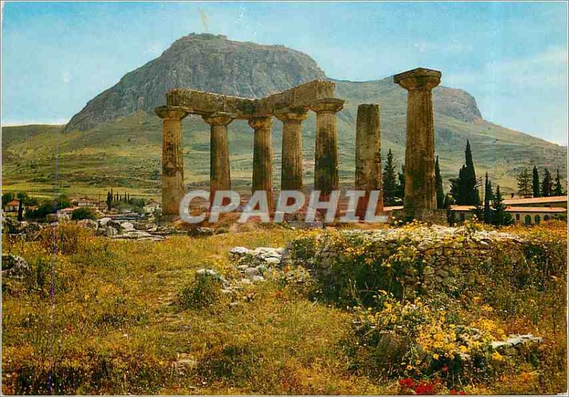 Modern Postcard The Ancient Corinth Temple of Apollo