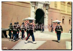 Modern Postcard Monaco La Releve Of The Guard