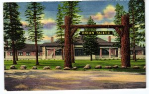 13978 Union Pacific Railroad Station, West Yellowstone, Montana 1947