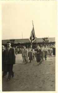 PC BELGIUM, WILLEBROEK, PARADE, ROYALTY, Vintage REAL PHOTO Postcard (b30083)