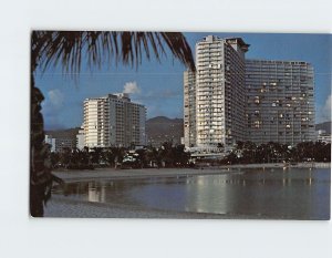 Postcard Ilikai Hotel, Honolulu, Hawaii