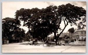 RPPC Guyana View On Main Street  Georgetown Old Auto Homes Photo Postcard A50