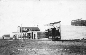 J30/ Ross North Dakota RPPC Postcard c1910 Main Street Drug Store  158